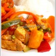 Sauté de dinde à l’aigre doux Envie de changement, et surtout besoin de faire un plat rapide, pour remplir la boîte repas de mon homme avant son départ pour le travail. Petit sauté improvisé avec ce que j'avais sous la main.