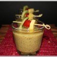 Smoothie ananas passion kiwi Histoire de prolonger un peu les vacances, un smoothie avec des fruits de mon panier bio et ceux que j'ai ramené de mes vacances au pays. Un petit concentré de vitamines par ces journées bien grises, vivement les beaux jours! Je l'ai servi bien frais!