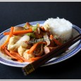 Sauté de légumes et saucisses Un petit sauté léger et facile à faire avec des saucisses de volailles Fleury Michon. J'en ai toujours dans mon frigo, ça dépanne bien, c'est passe partout et ma fille adore!
