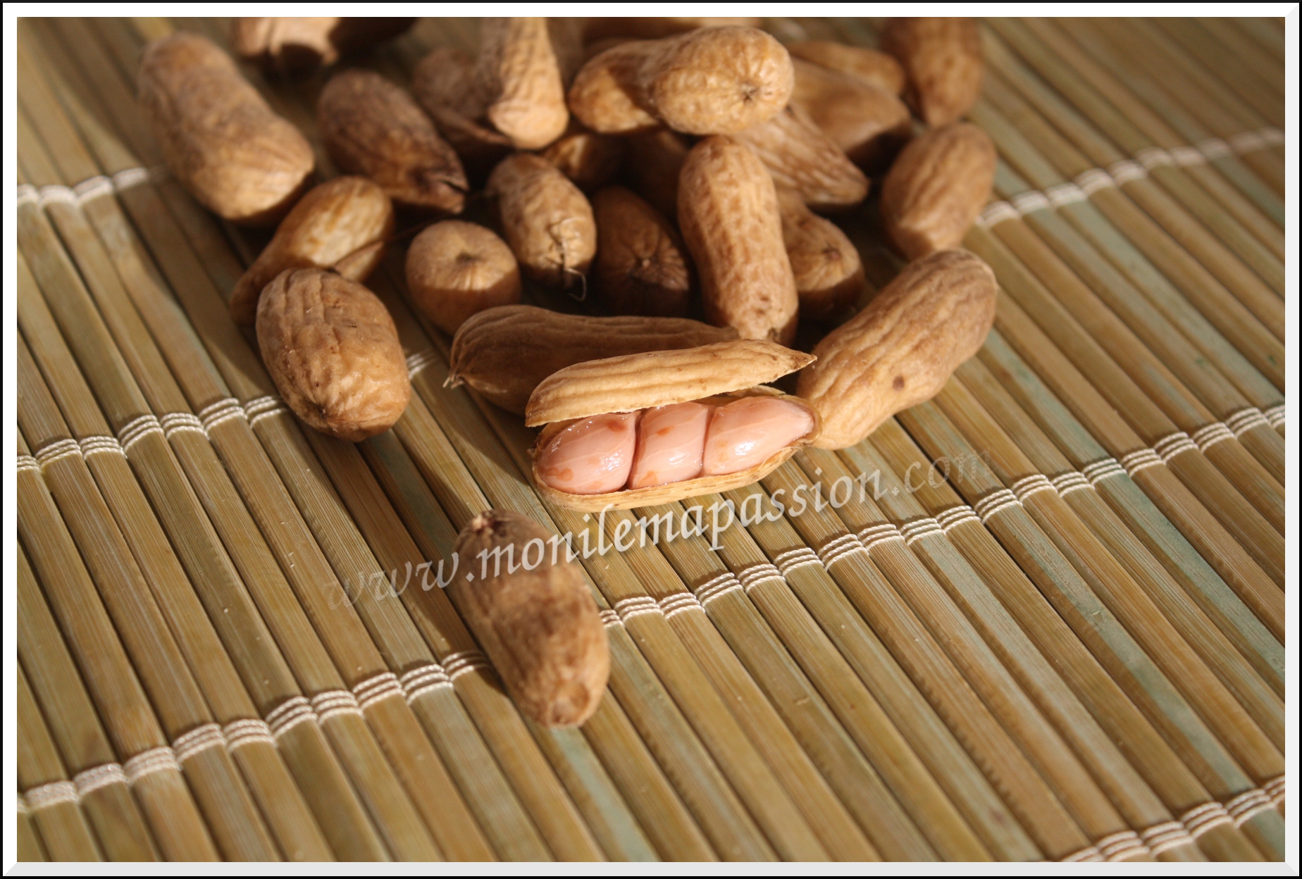 Arachides – cacahuètes Cela fait quelques jours que je n’ai rien publié, c’est pas bien! Lol! En attente de papiers importants, obligée de faire des pieds et des mains pour les obtenir, je n’avais pas vraiment l’esprit à bloguer. Ça y est après...